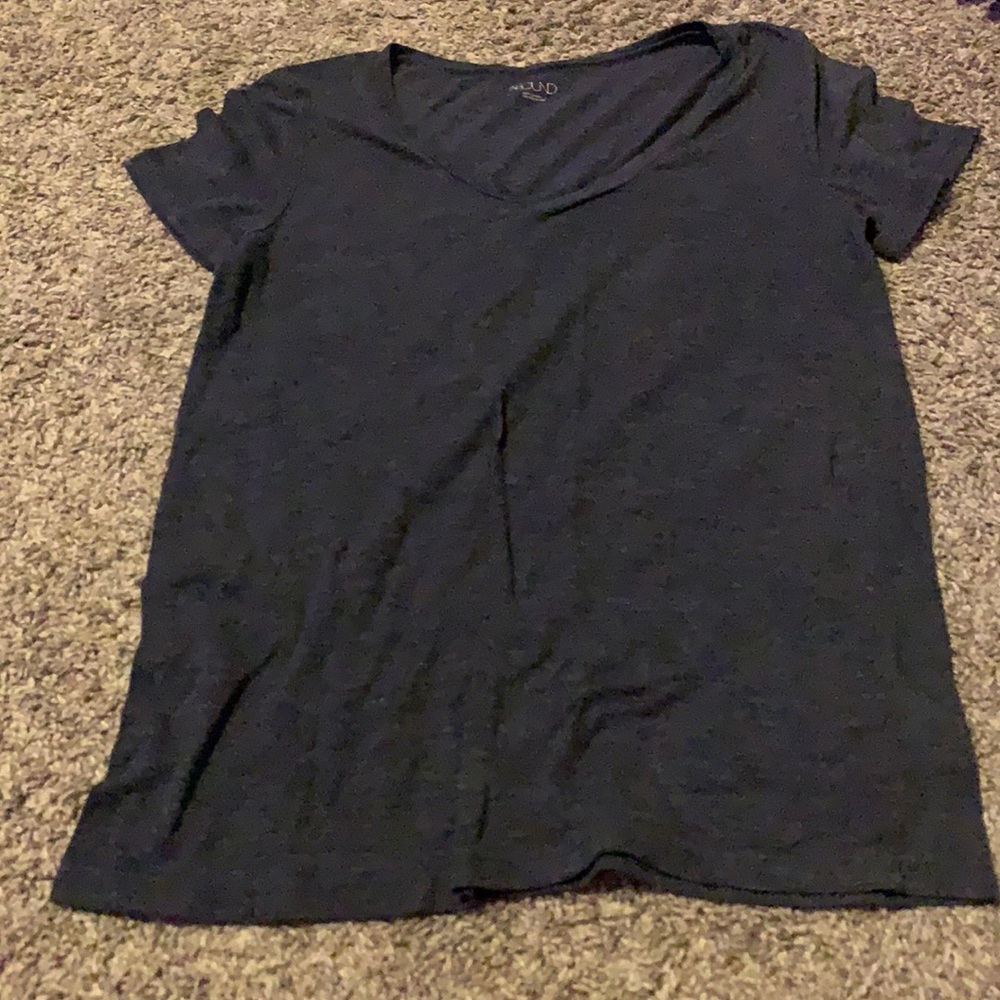 Blue V neck t shirt